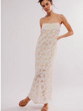 Free People x Jen's Pirate Booty Lounge Maxi Dress Medium NWOT Sold Out